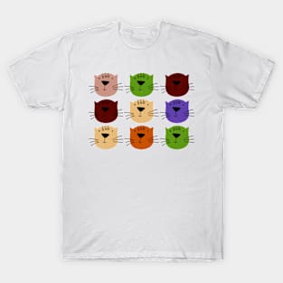 Cats Colored T-Shirt